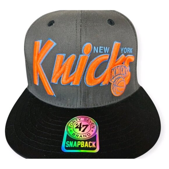 New York Knicks Hat Cap Snapback NBA Basketball Mens 47 Brand Hardwood Classics - Picture 2 of 12